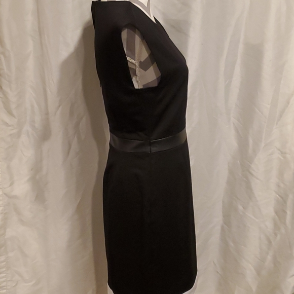 Harve' Bernard Black W/White Hem Dress Size 8 - Picture 6 of 8